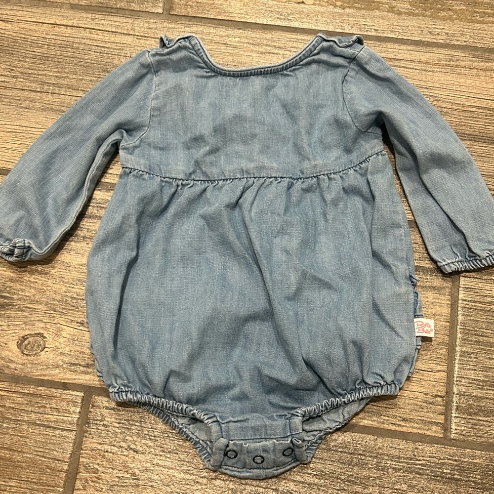 Ruffle Butts Denim Romper